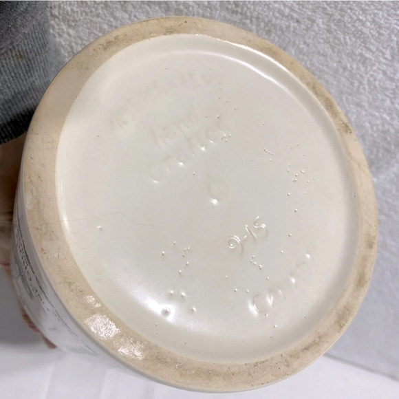 Vintage Ye Old Canadian Crockery Ceramic Abenakis Kitchen Crock Flour Canister - Picture 11 of 15